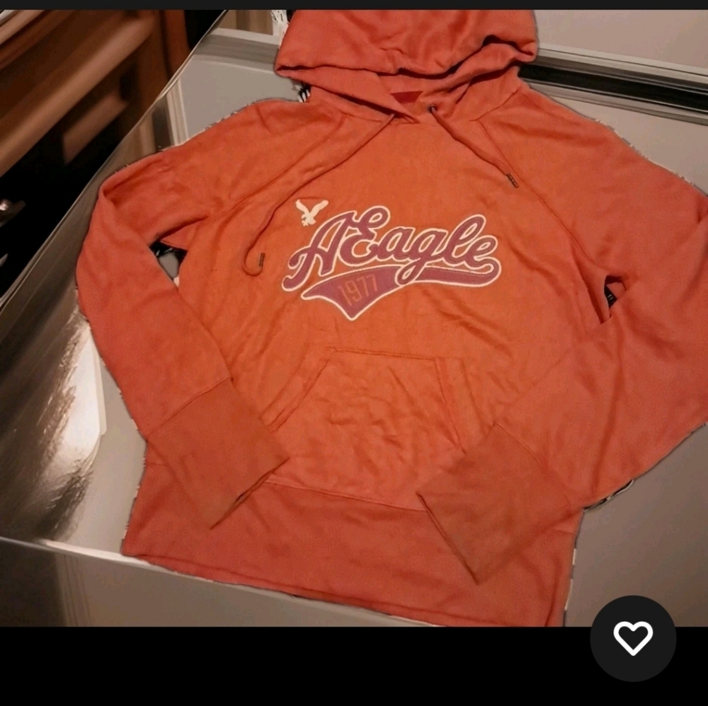 American Eagle Outfitters Orange Hoodie